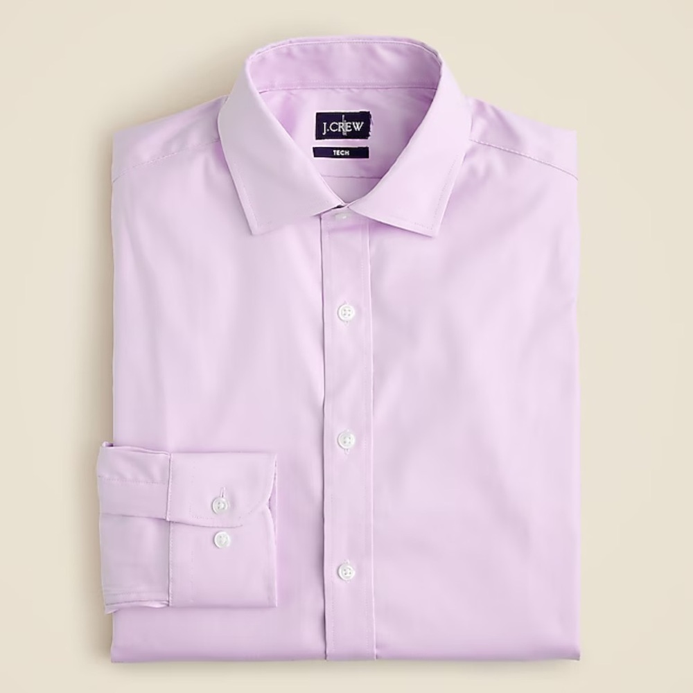 J.Crew Bowery performance stretch dress shirt with spread collar